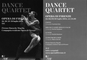 Dance Quartet al nuovo Opera di Firenze.