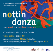 NOTTINDANZA, sei giorni di spettacolo al Teatro Grande dell’Accademia Nazionale di Danza