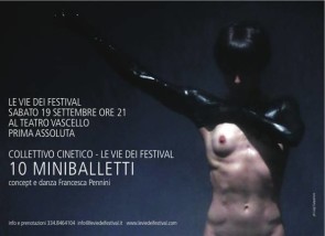 A Roma CollettivO CineticO debutta con 10 Miniballetti di Francesca Pennini