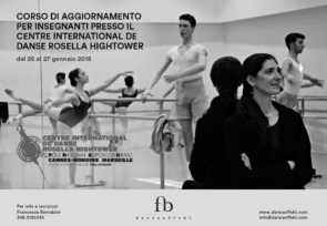 Centre International de Danse Rosella Hightower. Corso di aggiornamento per insegnanti di danza dal 25 al 27 gennaio 2018 a Cannes, in Francia