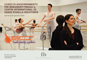 Centre International de Danse Rosella Hightower. Corso di aggiornamento per insegnanti di danza dal 25 al 27 gennaio 2018 a Cannes, in Francia