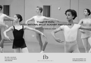 Dutch National Ballet Academy di Amsterdam. Corso di aggiornamento per insegnanti di danza dal 12 al 14 febbraio 2018.
