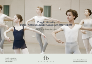 Dutch National Ballet Academy di Amsterdam. Corso di aggiornamento per insegnanti di danza dal 12 al 14 febbraio 2018.