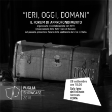 Ieri, oggi, domani. Lo stato del Teatro in Italia tra passato, presente e futuro. Forum a Roma per Pugliashowcase 2018