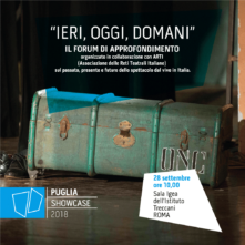 Ieri, oggi, domani. Lo stato del Teatro in Italia tra passato, presente e futuro. Forum a Roma per Pugliashowcase 2018
