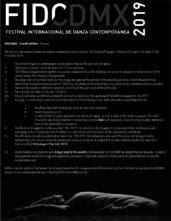 Concorso Internazionale per solisti over 40 di danza contemporanea al Festival FIDCDMX (Messico)