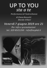 A Piacenza Up to you di e con Elena Rossetti e Davide Villani per la rassegna KM ZERO 2019