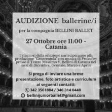 Audizione della compagnia Bellini Ballet per ballerine e ballerini per la produzione Cenerentola