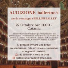 Audizione della compagnia Bellini Ballet per ballerine e ballerini per la produzione Cenerentola