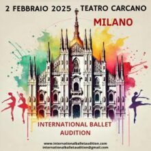 International Ballet Audition. A Milano un’audizione con 7 direttori di compagnie