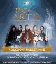 Audizione per ballerine, ballerini e performer per il musical Re Artù l'amore oltre l'inganno